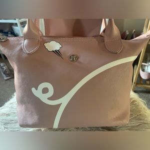 Longchamp x Mr Bags Year of the Pig Le Pliage - Pink